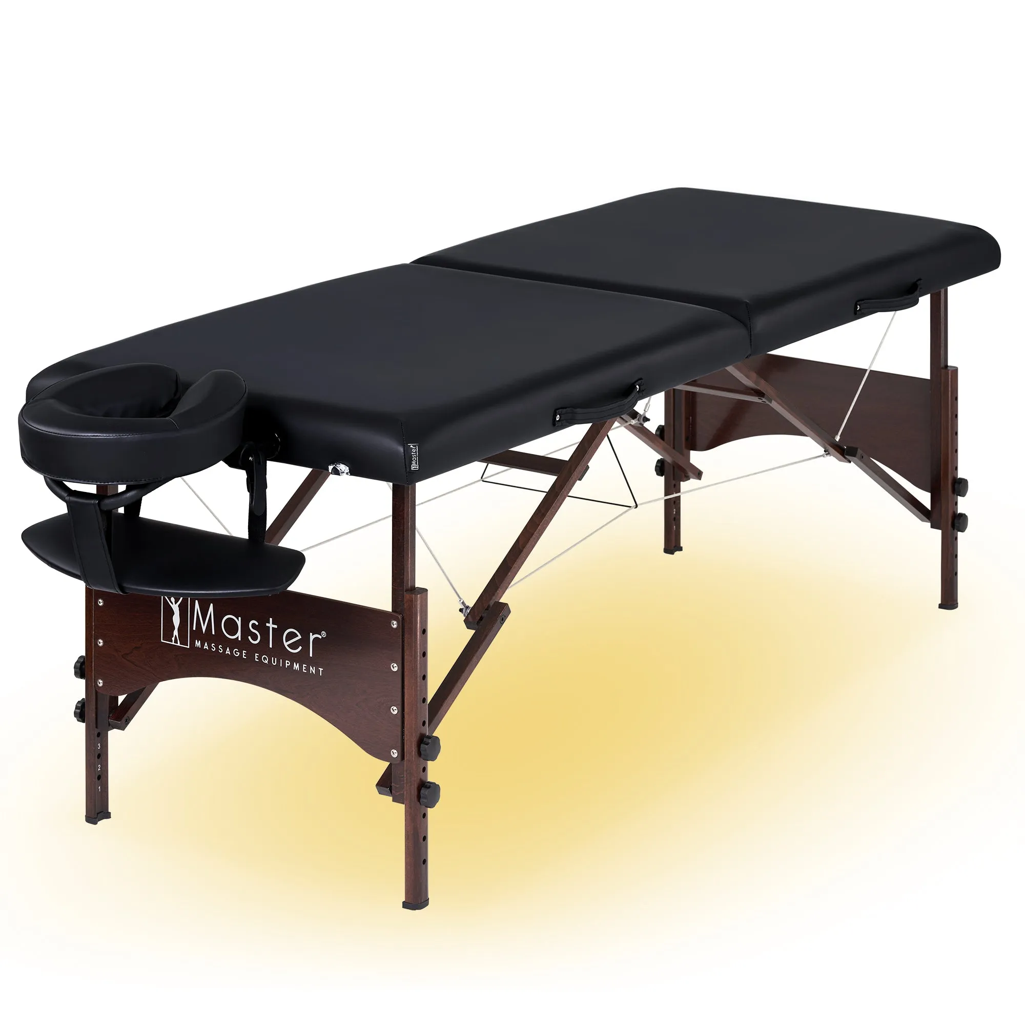 Master Massage 70cm Price Competitive Argo Portable Massage Table Package w/ Walnut Legs with Galaxy Lighting System