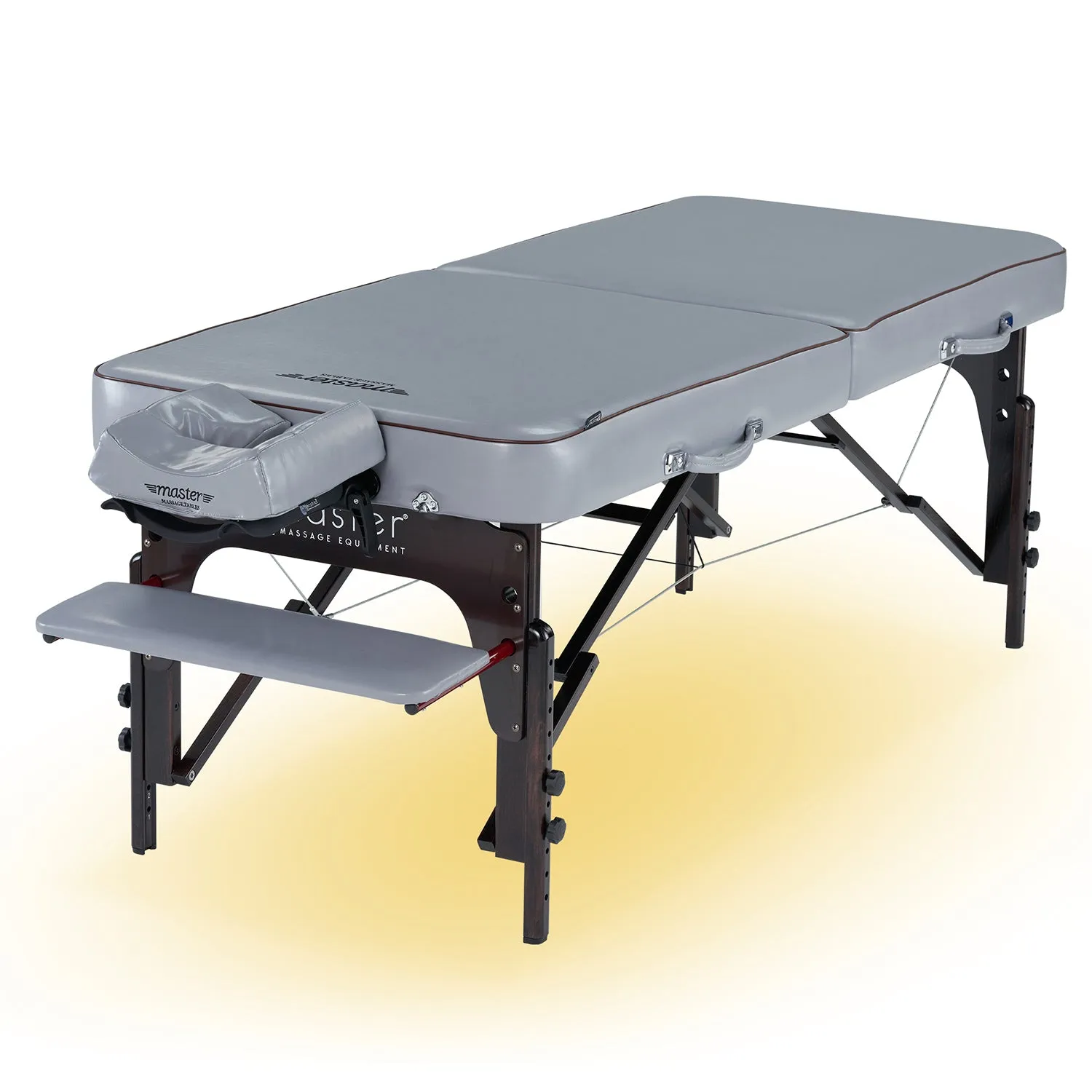 Master Massage 71cm Memory Foam Montour Portable Massage Table Package, Dove Grey with Galaxy Lighting System