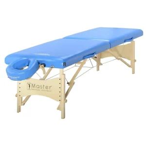 Clearance! Master Massage 63cm Skyline Portable Massage & Exercise Table Essential Package, Marina Blue Color